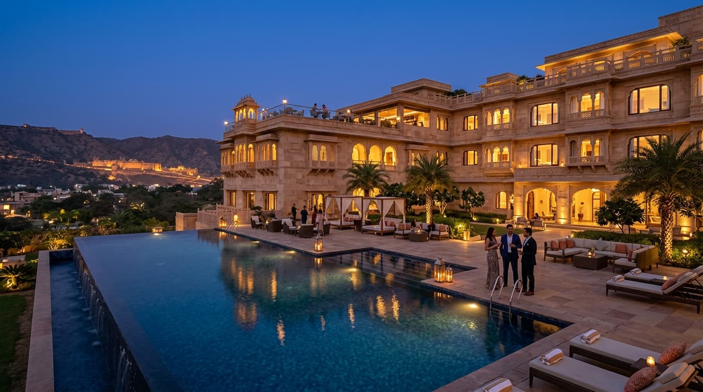 5 Star Hotel Resort - Hospitality Architecture in Jaipur, Rajasthan by Pawan Dholia Architects