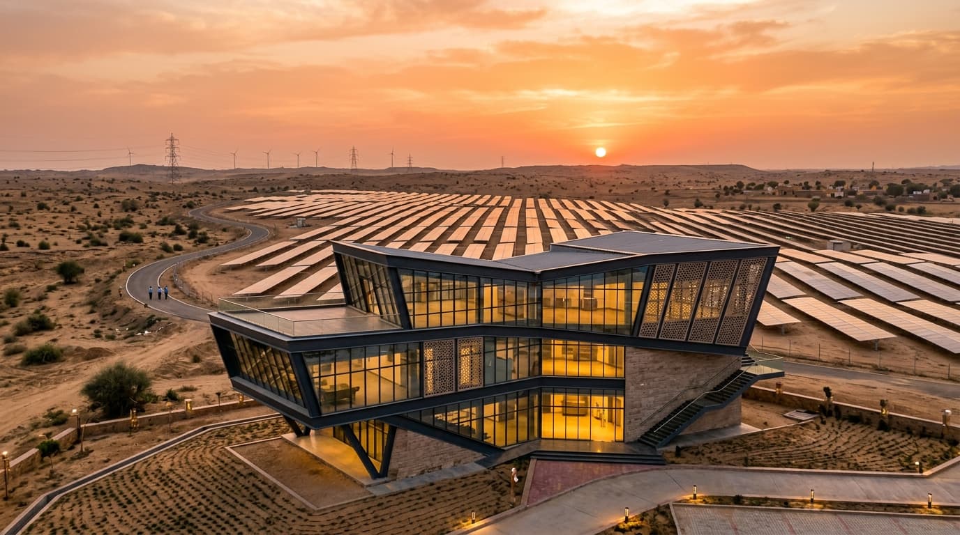 Solar Park Facility - Planning Architecture in Rajasthan by Pawan Dholia Architects