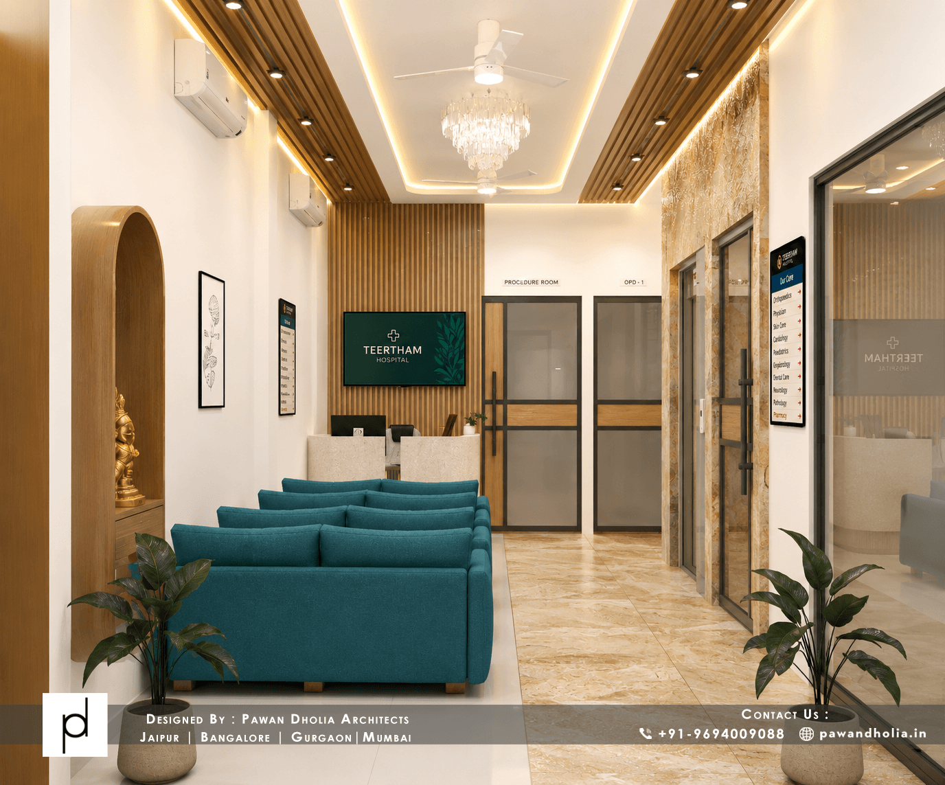 Teertham Hospital - Interiors Architecture in India by Pawan Dholia Architects